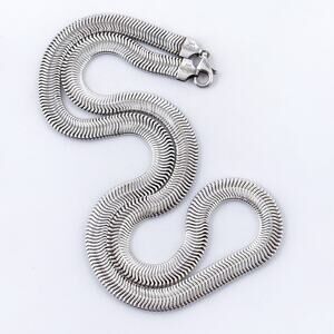 Vintage Italy Milor Sterling Silver 925 Herringbone Chain Necklace 20"